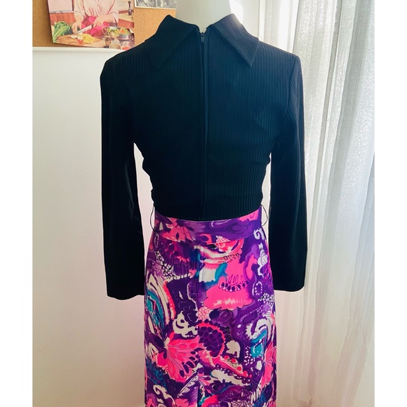 60s/70s vintage Zazie dress designed in London size xs - Picture 5 of 6